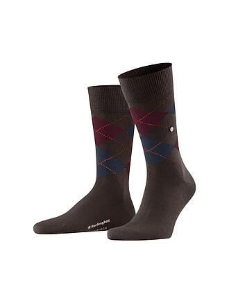 BURLINGTON | Herren Socken EDINBURGH dark brown