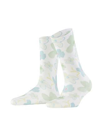 BURLINGTON | Damen Socken GARDEN BLOOM 36-41 white