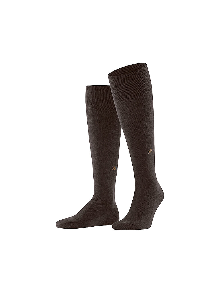 BURLINGTON Herren Kniestrümpfe LEEDS 40-46 dark brown braun