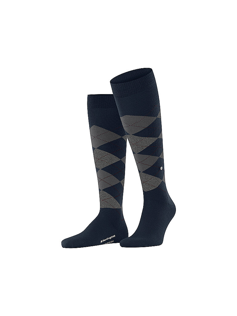 BURLINGTON Herren Kniestrümpfe EDINBURGH 40-46 marine dunkelblau