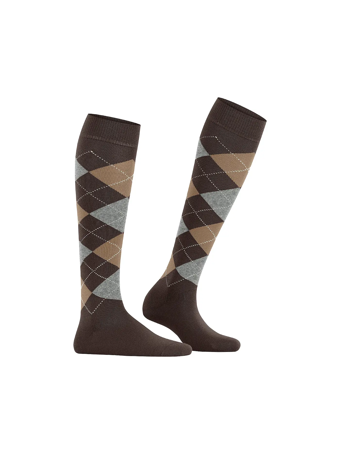 BURLINGTON | Damen Kniestrümpfe MARYLEBONE dark brown | braun