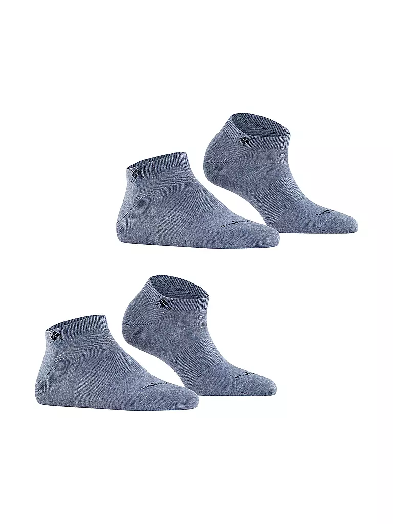 BURLINGTON | Damen Sneaker-Socken 2er Pkg. EVERYDAY 36-41 light jeans | grün