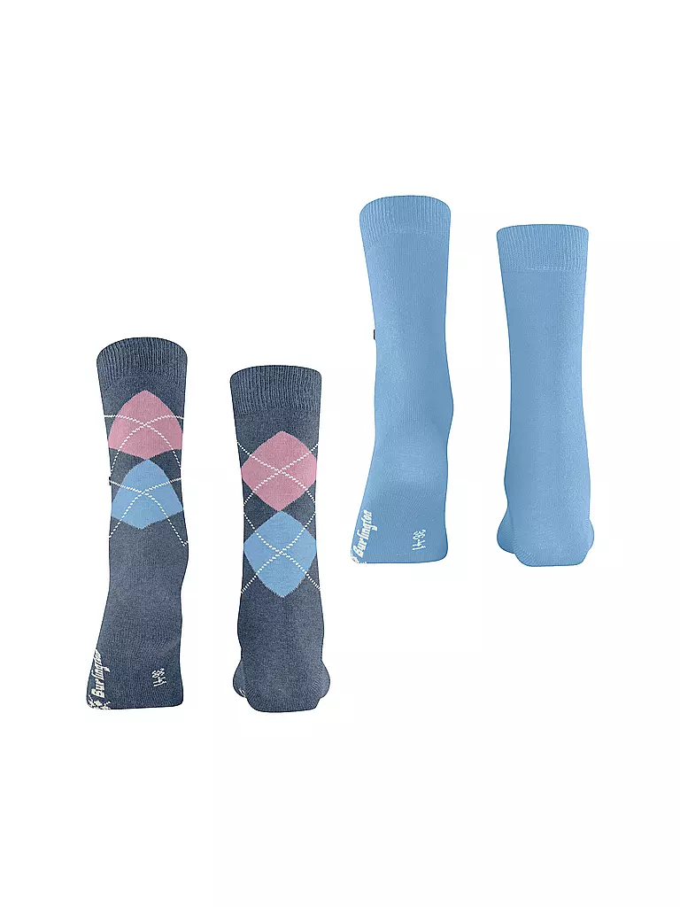 BURLINGTON | Damen Socken EVERYDAY 2-er Pkg 36-41  denim mel | beige