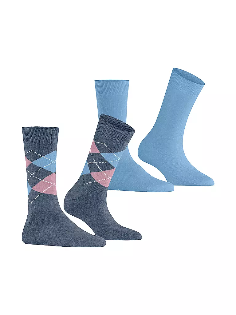 BURLINGTON | Damen Socken EVERYDAY 2-er Pkg 36-41  denim mel | beige