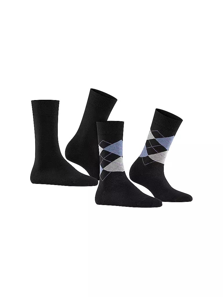 BURLINGTON | Damen Socken EVERYDAY 2-er Pkg 36-41 black | grau