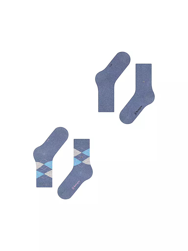 BURLINGTON | Damen Socken EVERYDAY 2-er Pkg 36-41 light denim | blau