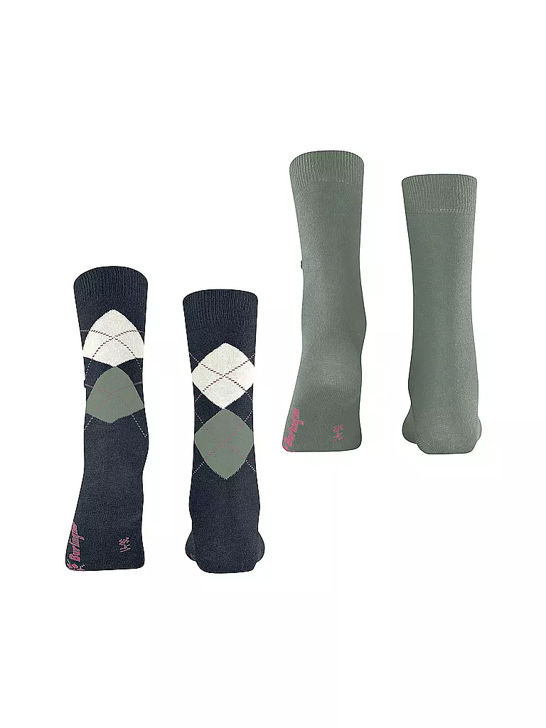 BURLINGTON | Damen Socken EVERYDAY 2-er Pkg 36-41 navy white | blau
