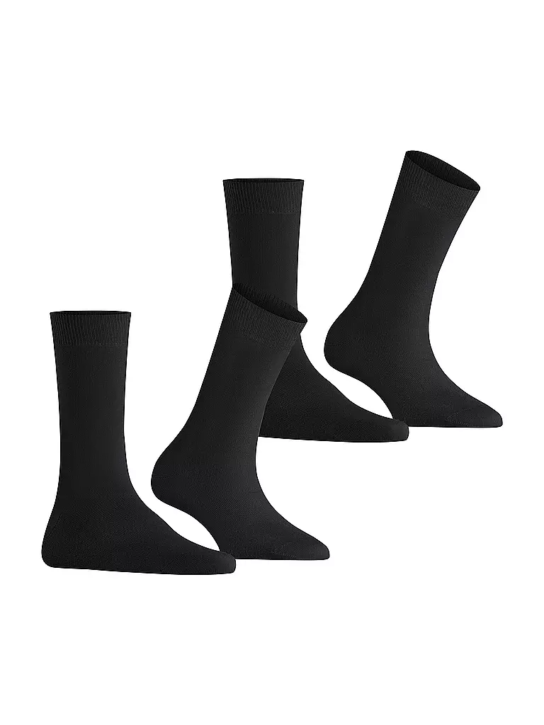 BURLINGTON | Damen Socken EVERYDAY 2-er Pkg. 36-41 black | schwarz