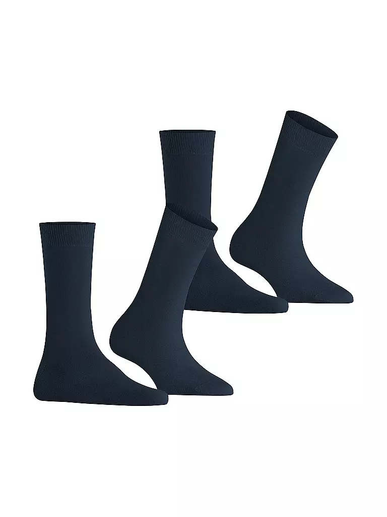 BURLINGTON | Damen Socken EVERYDAY 2-er Pkg. 36-41 marine | schwarz