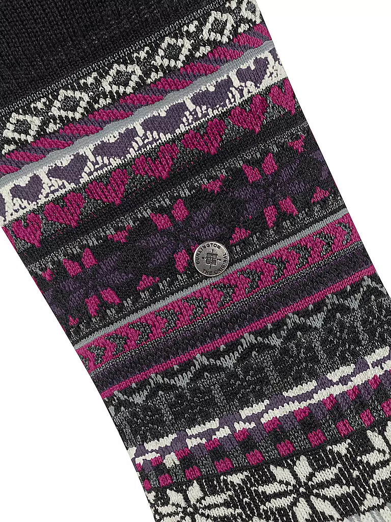 BURLINGTON | Damen Socken FAIR ISLE DELIGHT 36-41 black | camel
