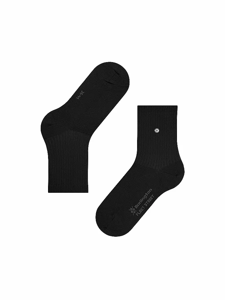 BURLINGTON | Damen Socken FLEET STREET 36-41 black | hellgrau
