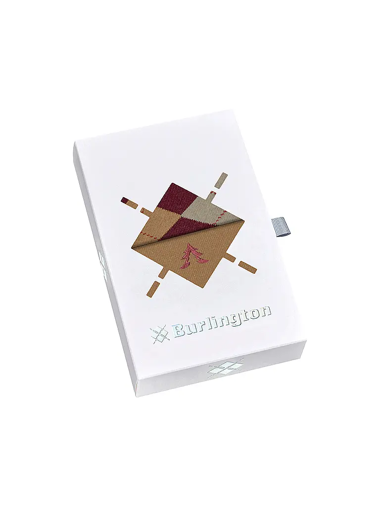 BURLINGTON | Damen Socken Geschenkebox 2er Pkg 36-41 EVERYDAY X-MAS BOX sortiment | Dunkelrot