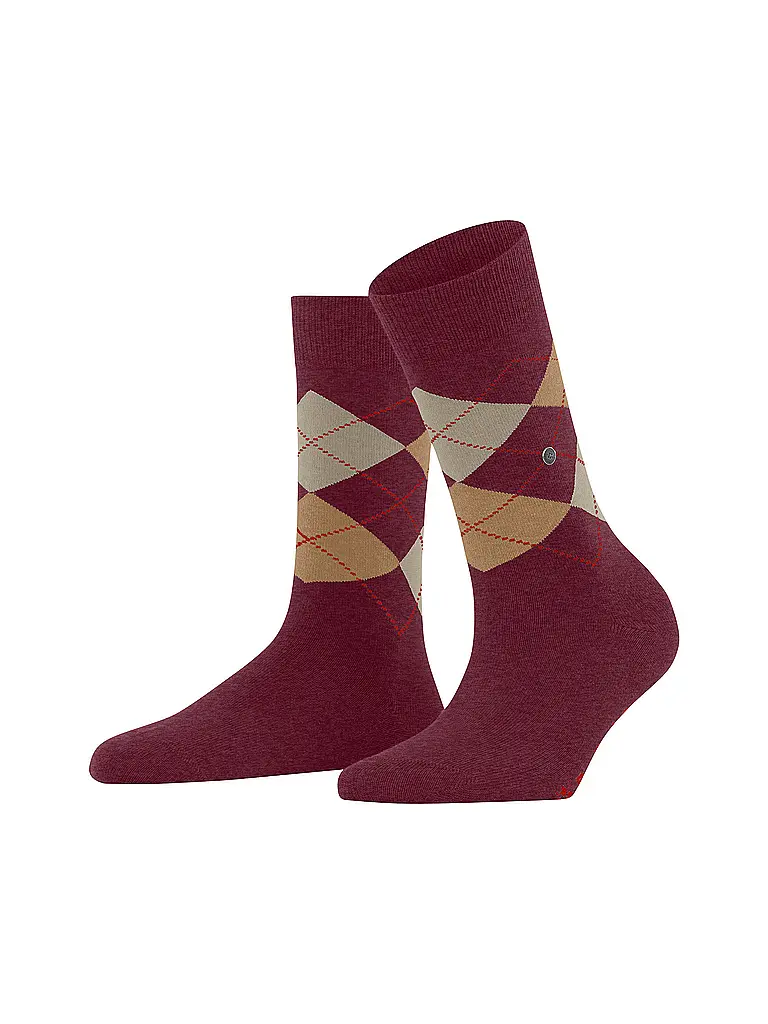 BURLINGTON | Damen Socken Geschenkebox 2er Pkg 36-41 EVERYDAY X-MAS BOX sortiment | Dunkelrot
