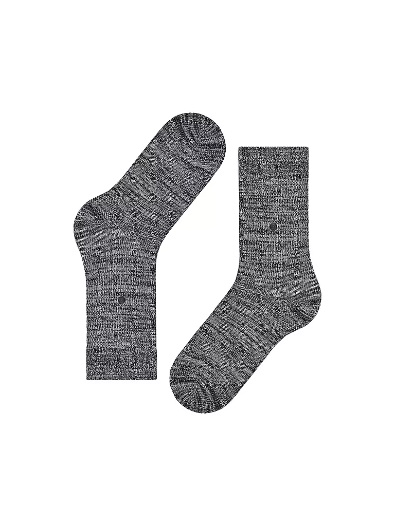 BURLINGTON | Damen Socken KNITTINGHAM 36-41 black | dunkelrot