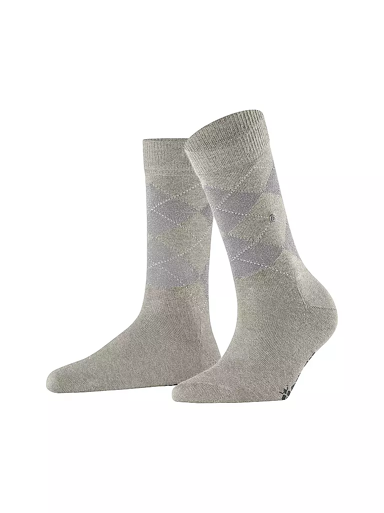 BURLINGTON | Damen Socken LUREX MARYLEBONE 36-41 light grey | hellgrau