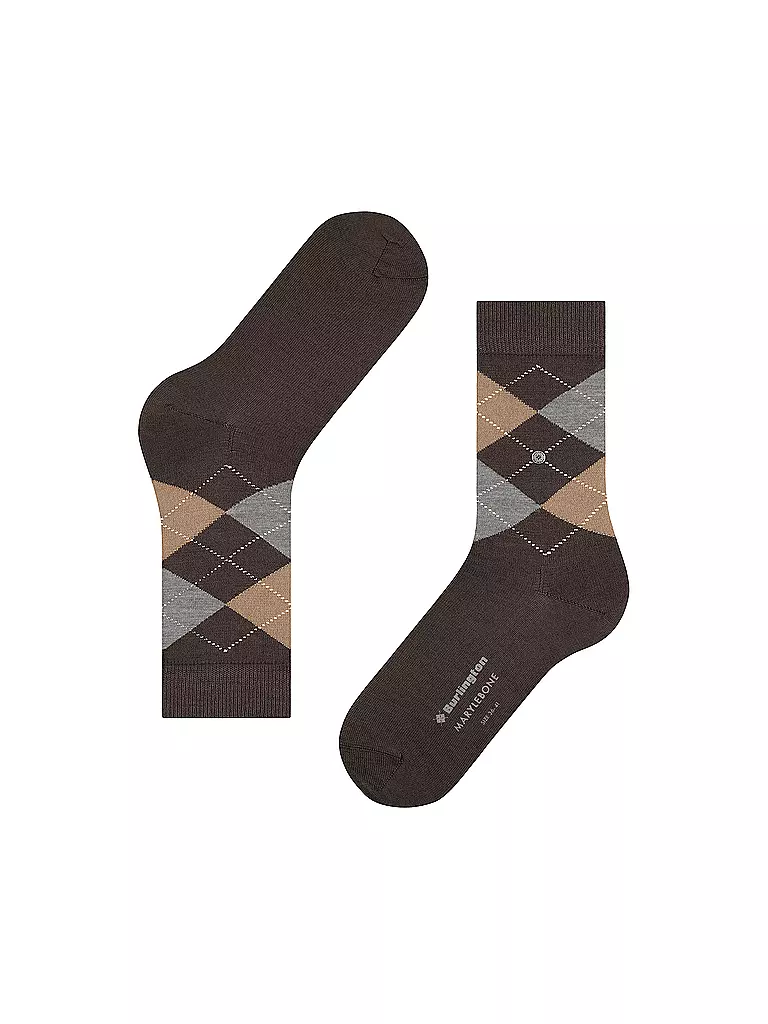 BURLINGTON | Damen Socken MARYLEBONE 36-41 dark brown | braun