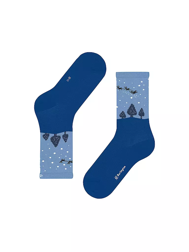 BURLINGTON | Damen Socken SILENT NIGHT 36-41 yve | blau