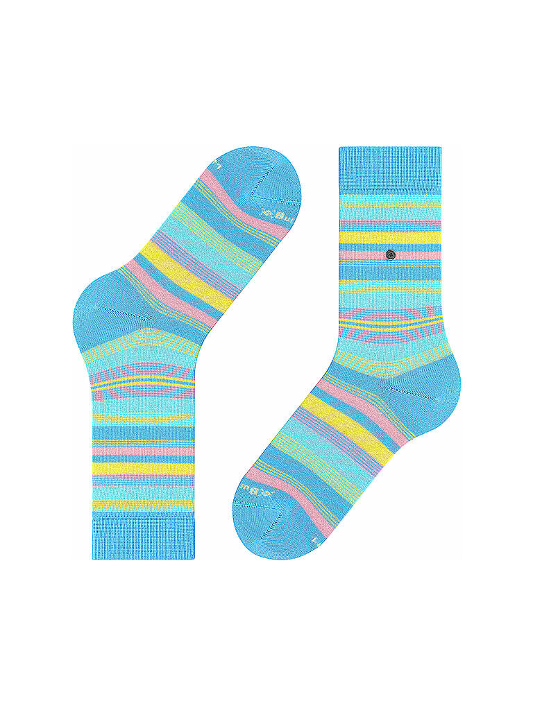 BURLINGTON | Damen Socken STRIPE 36-41 sky blue | blau