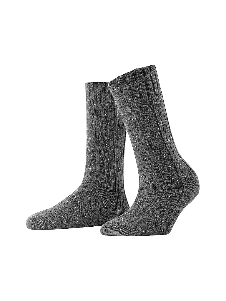 BURLINGTON | Damen Socken TWEED TALES 36-41 carbon melange | grau