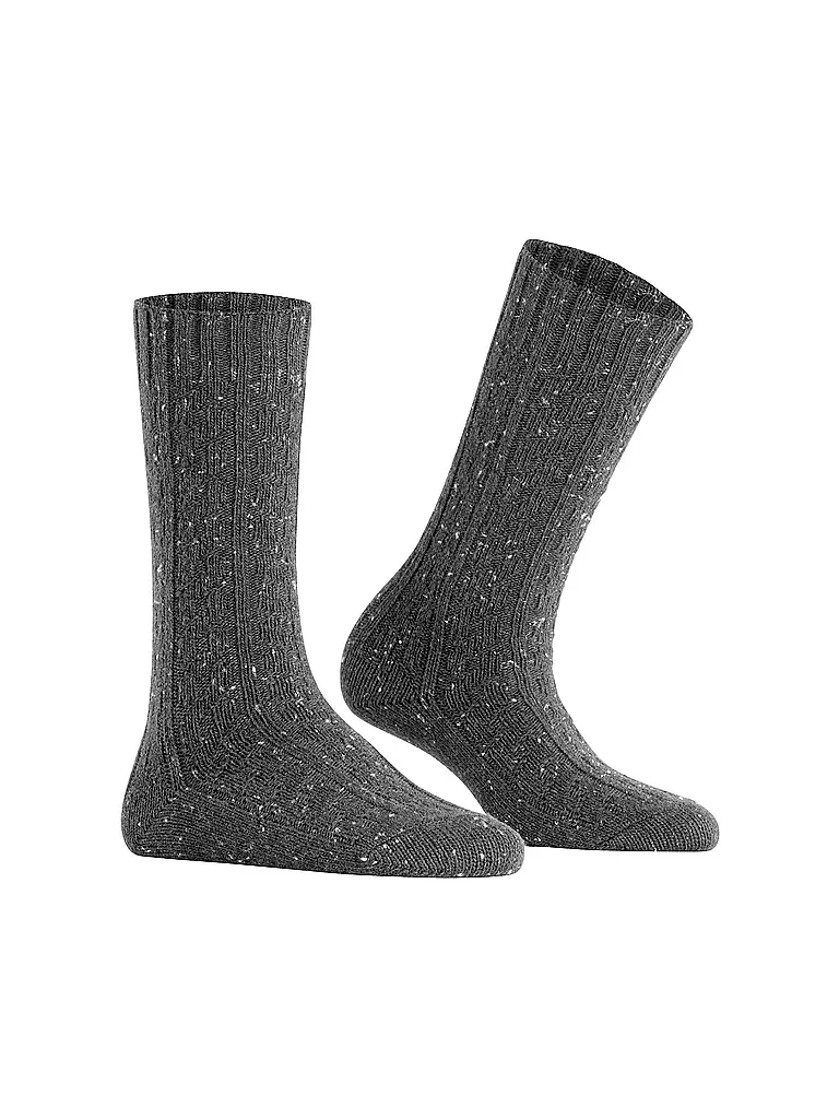 BURLINGTON | Damen Socken TWEED TALES 36-41 carbon melange | grau