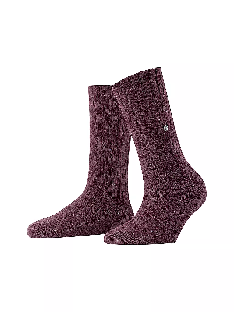 BURLINGTON | Damen Socken TWEED TALES 36-41 carbon merlot | dunkelrot