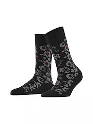 BURLINGTON | Damen Socken VELVET BLOOMS 36-41 brown sugar | schwarz