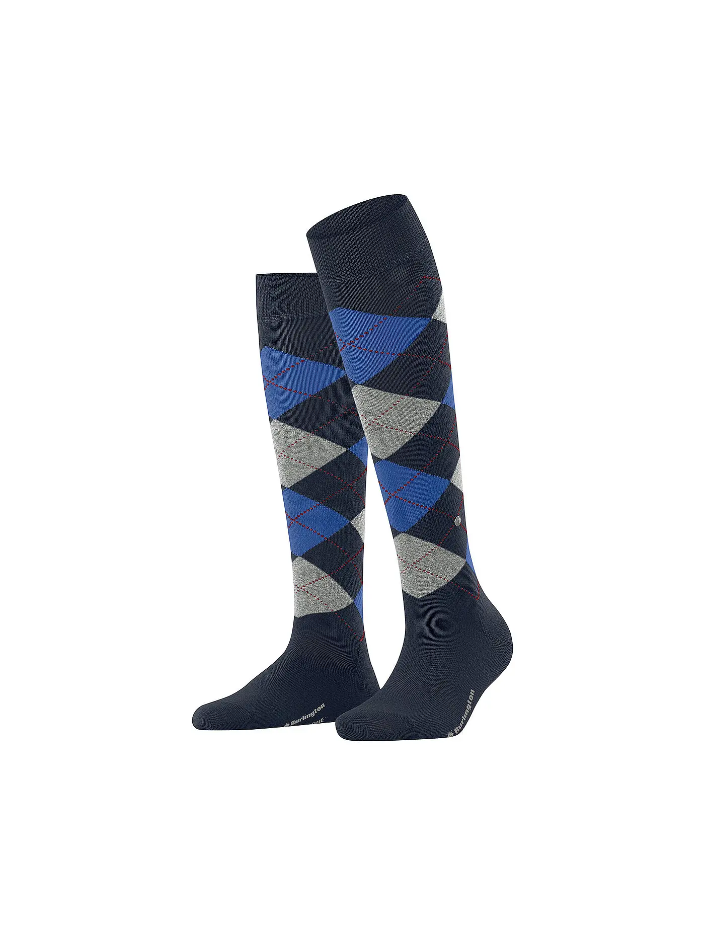 BURLINGTON | Damen Kniestrümpfe MARYLEBONE dark brown | dunkelblau