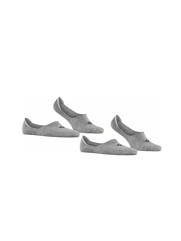 BURLINGTON | Herren Füsslinge EVERYDAY 2-er Pkg light grey | hellgrau