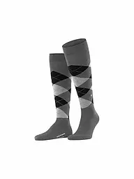 BURLINGTON | Herren Kniestrümpfe EDINBURGH 40-46 asphalt mel | grau