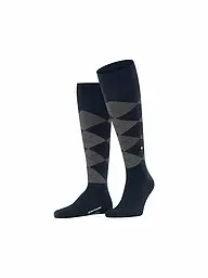 BURLINGTON | Herren Kniestrümpfe EDINBURGH 40-46 asphalt mel | dunkelblau