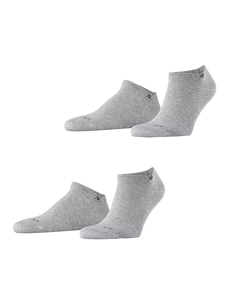 BURLINGTON | Herren Sneaker Socken EVERYDAY 2-er Pkg. 40-46 light grey | grau