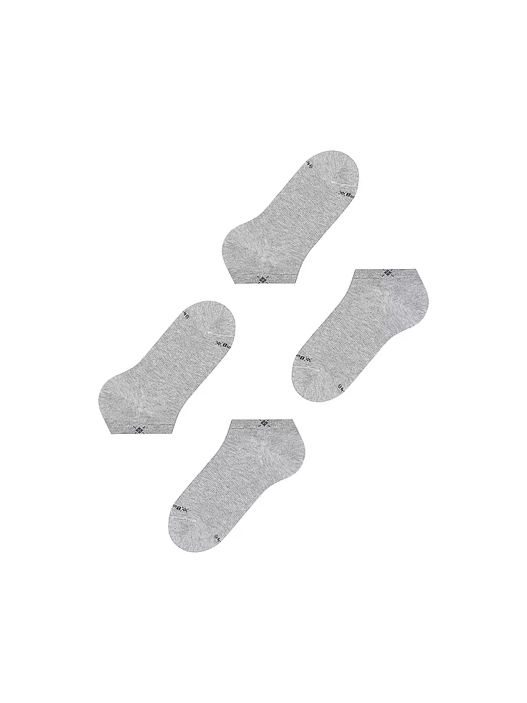 BURLINGTON | Herren Sneaker Socken EVERYDAY 2-er Pkg. 40-46 light grey | beige