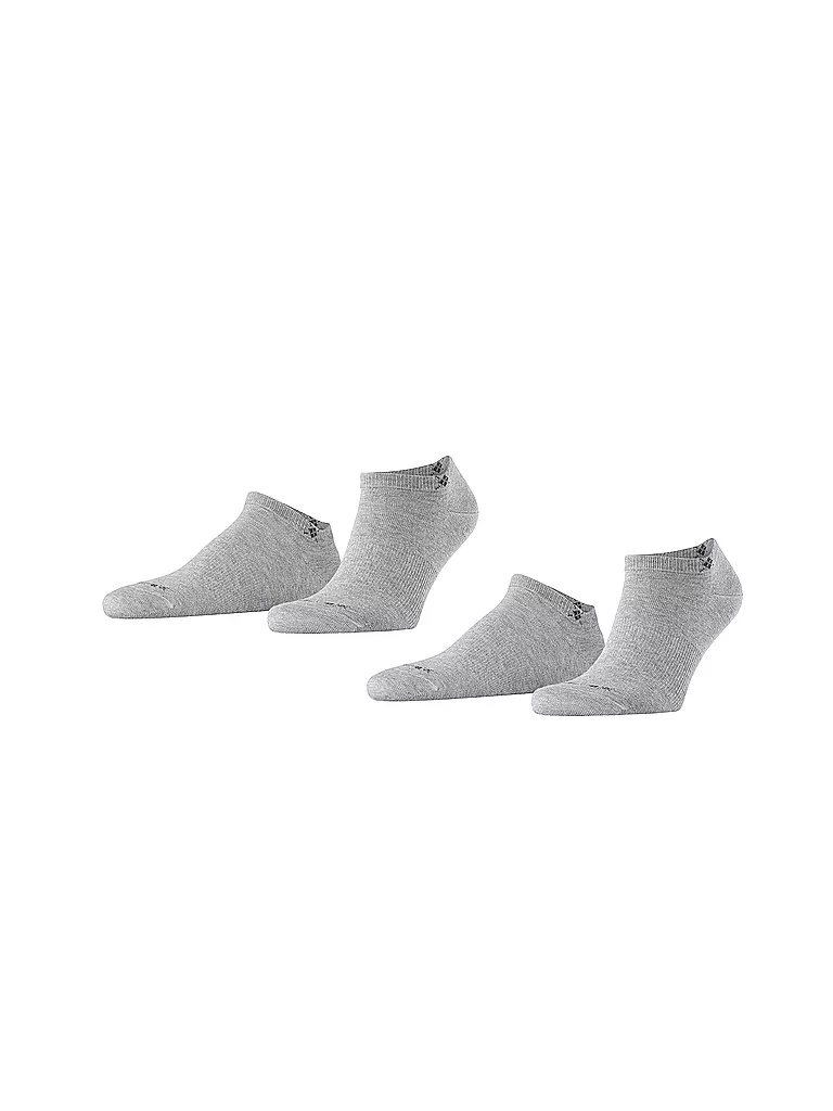 BURLINGTON | Herren Sneaker Socken EVERYDAY 2-er Pkg. 40-46 light grey | grau