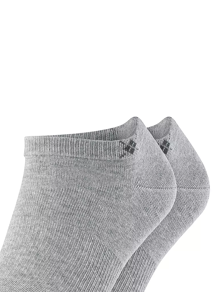 BURLINGTON | Herren Sneaker Socken EVERYDAY 2-er Pkg. 40-46 light grey | beige