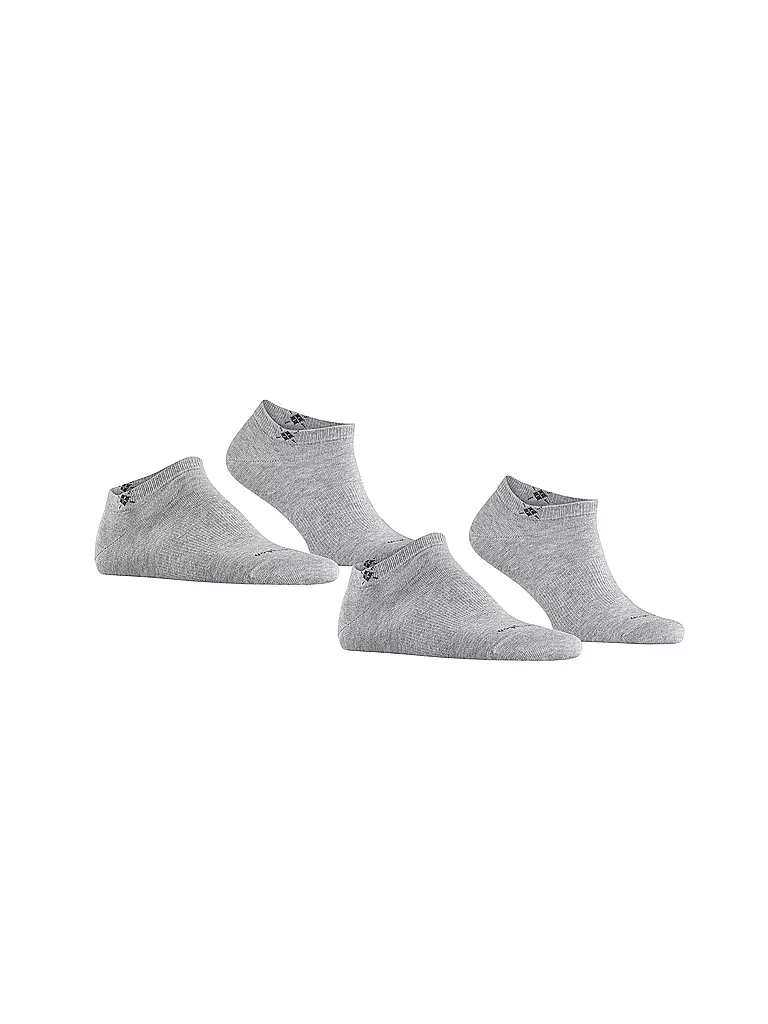 BURLINGTON | Herren Sneaker Socken EVERYDAY 2-er Pkg. 40-46 light grey | beige