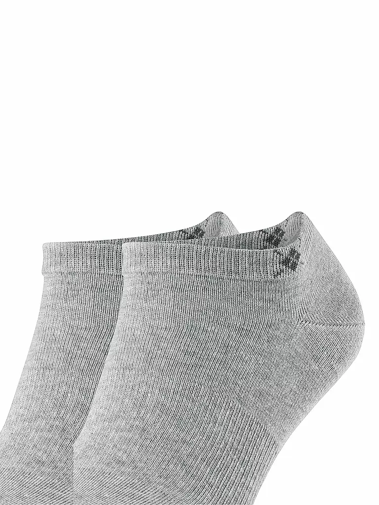 BURLINGTON | Herren Sneaker Socken EVERYDAY 2-er Pkg. 40-46 light grey | grau
