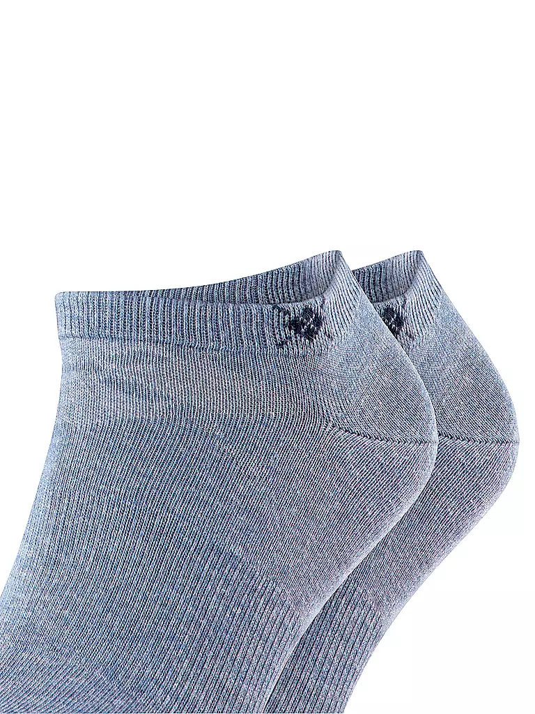 BURLINGTON | Herren Sneaker Socken EVERYDAY 2-er Pkg. 40-46 light jean | schwarz