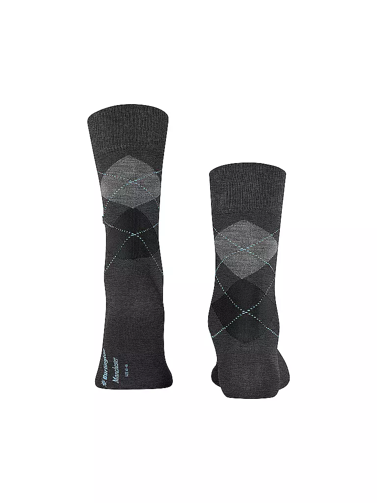 BURLINGTON | Herren Socken 40-46 MANCHESTER anthracite melange | hellgrau