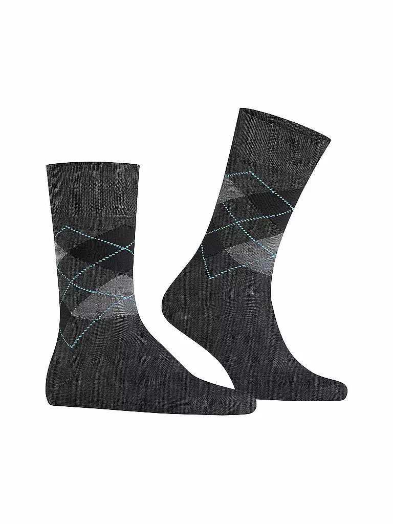 BURLINGTON | Herren Socken 40-46 MANCHESTER anthracite melange | grau