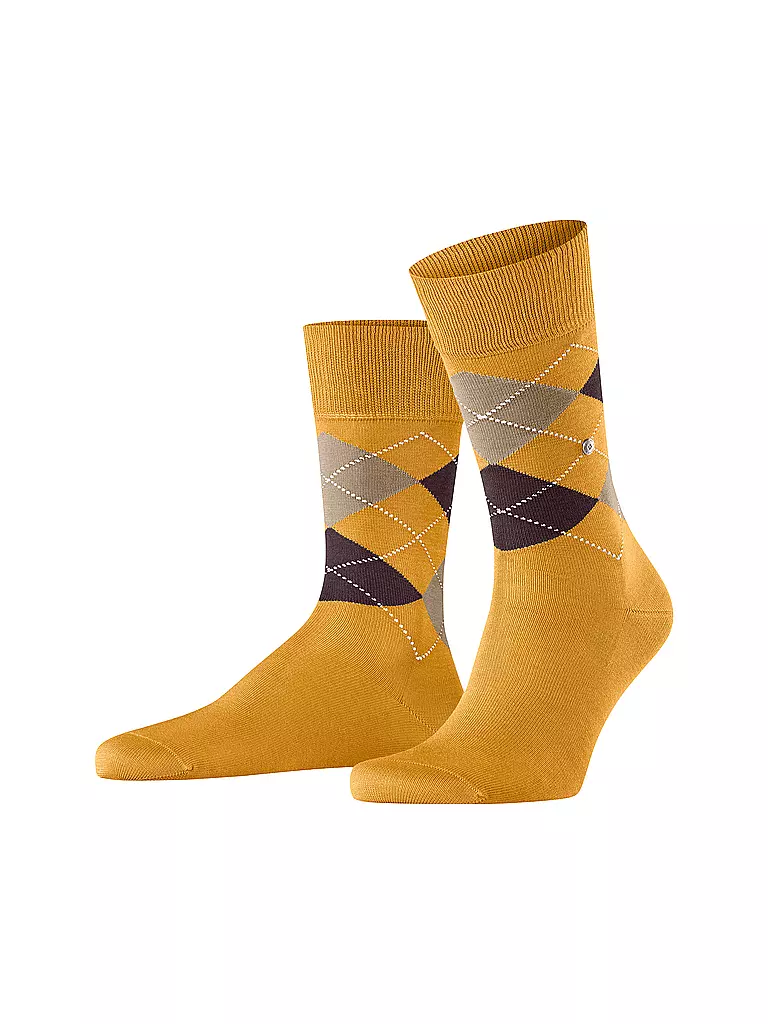 BURLINGTON | Herren Socken 40-46 MANCHESTER dottergelb | gelb