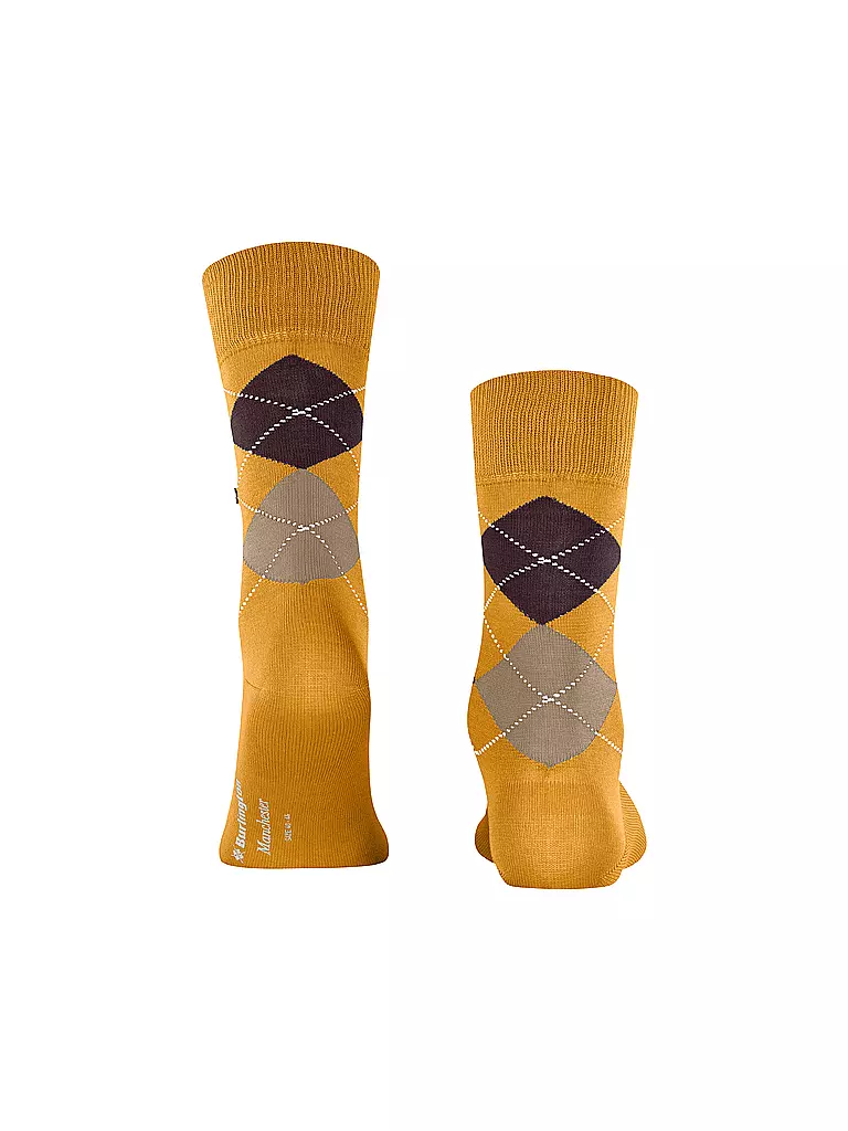 BURLINGTON | Herren Socken 40-46 MANCHESTER dottergelb | gelb