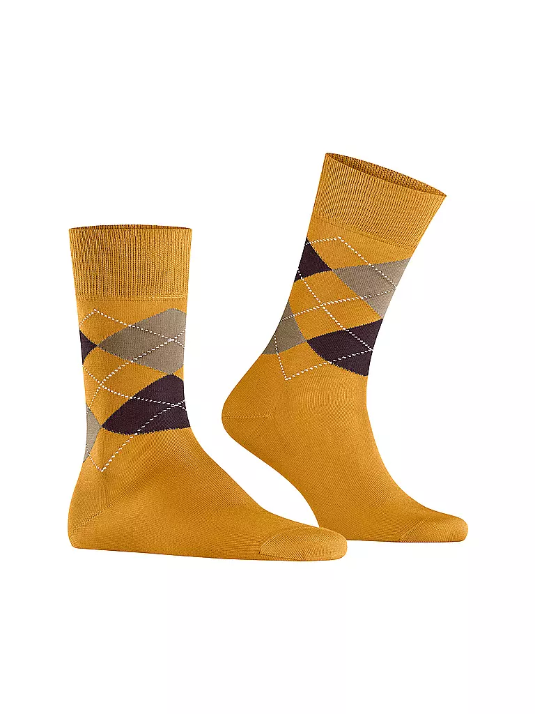 BURLINGTON | Herren Socken 40-46 MANCHESTER dottergelb | gelb