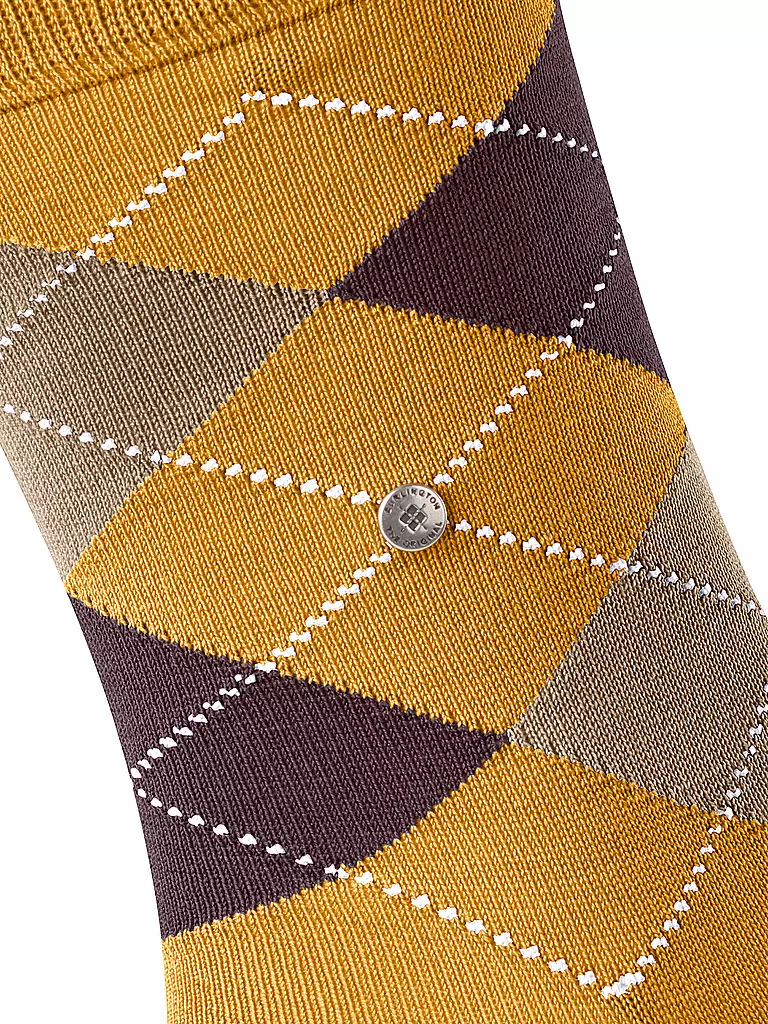 BURLINGTON | Herren Socken 40-46 MANCHESTER dottergelb | gelb
