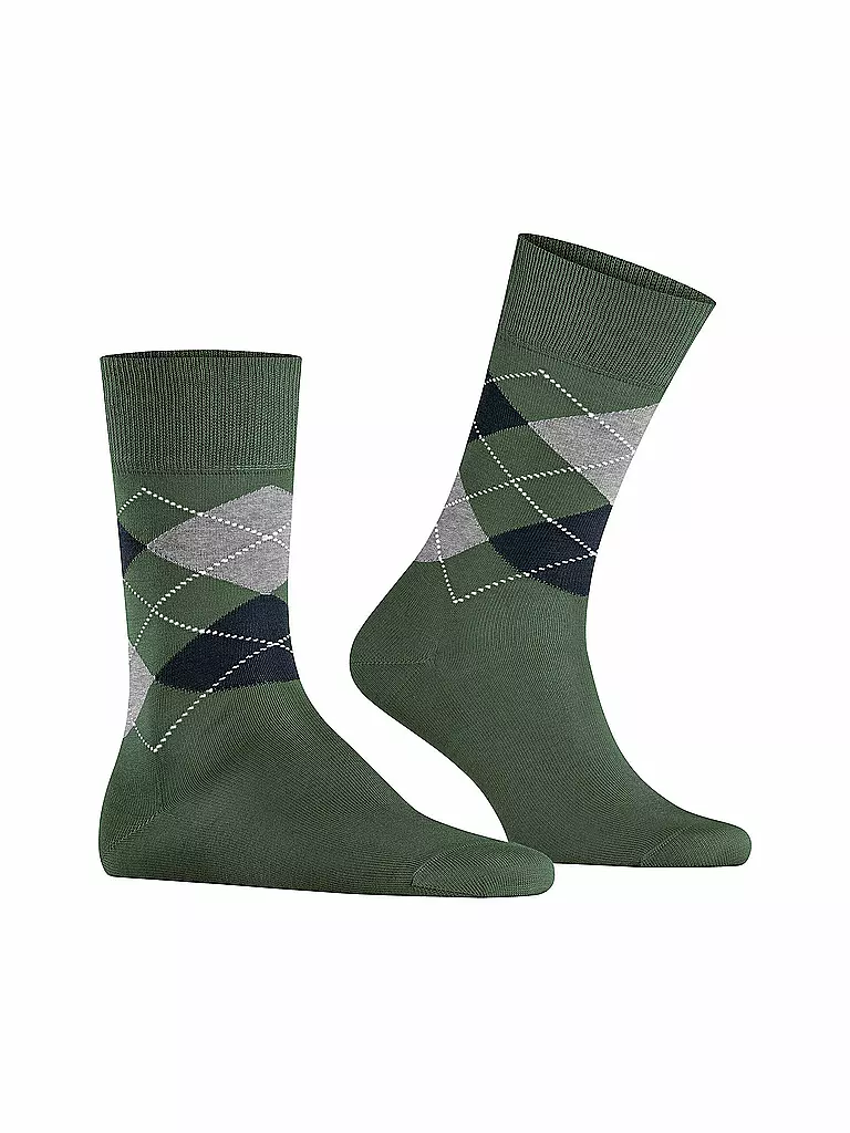 BURLINGTON | Herren Socken 40-46 MANCHESTER mountain green | olive