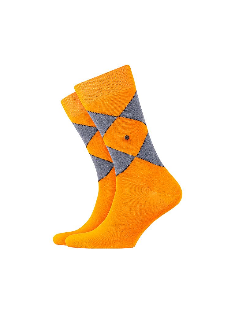 BURLINGTON | Herren Socken Argyle Organic 40-46 | orange