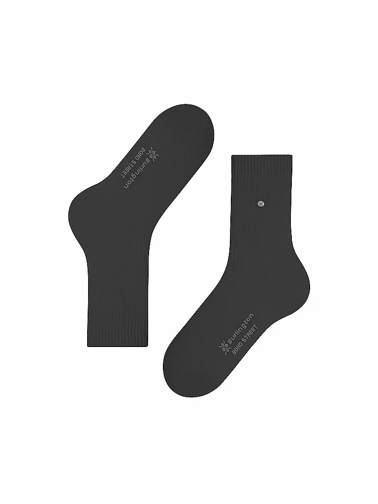 BURLINGTON | Herren Socken BOND STREET 40-46 black | hellgrau