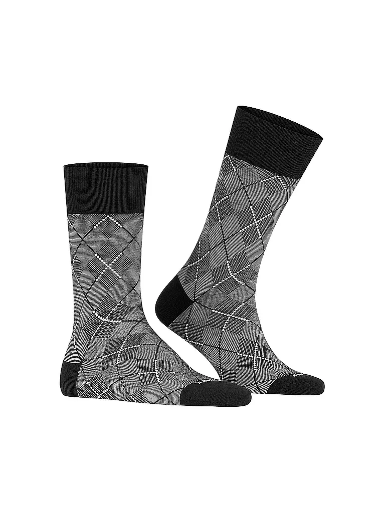 BURLINGTON | Herren Socken CARRINGTON 40-46 black | schwarz