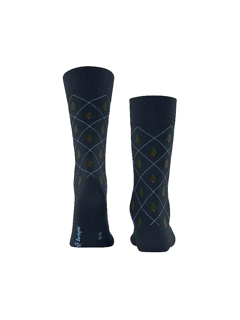 BURLINGTON | Herren Socken CHRISTMAS TREE 40-46 marine | Dunkelblau