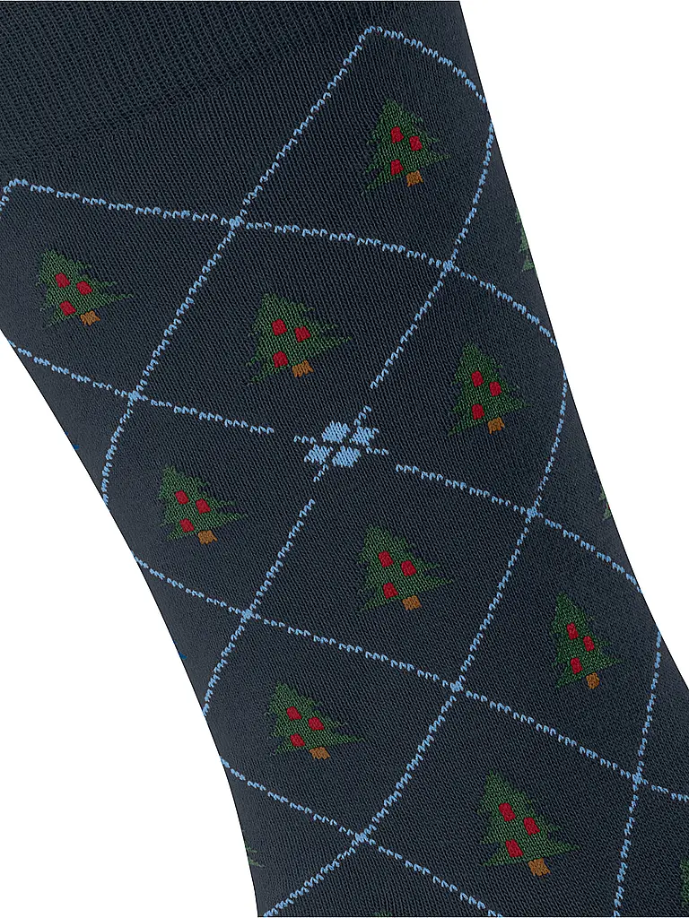 BURLINGTON | Herren Socken CHRISTMAS TREE 40-46 marine | Dunkelblau