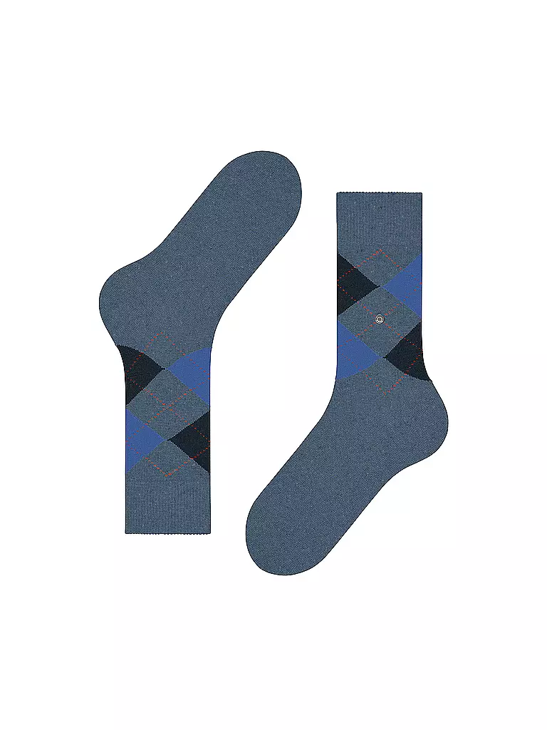 BURLINGTON | Herren Socken DUNDEE 40-46 denim mel | blau